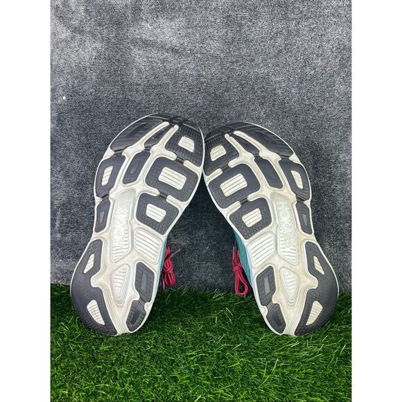 HOKA One One Bondi 6 Women’s Running Shoes Size 8 Teal Pink - Picture 7 of 8